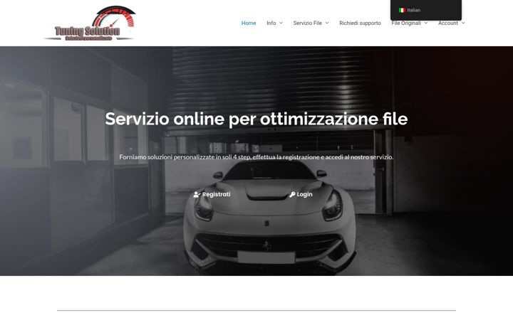 Screenshot van tuning-solution.com