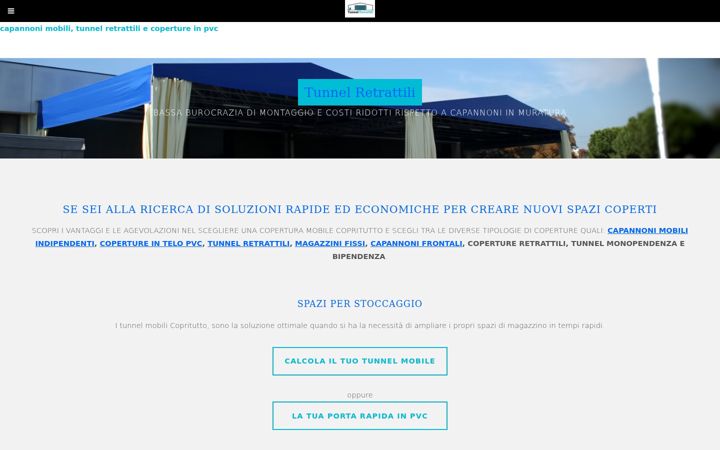 Screenshot του tunnelretrattili.it