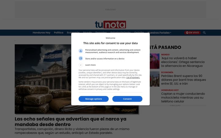 Screenshot of tunota.com
