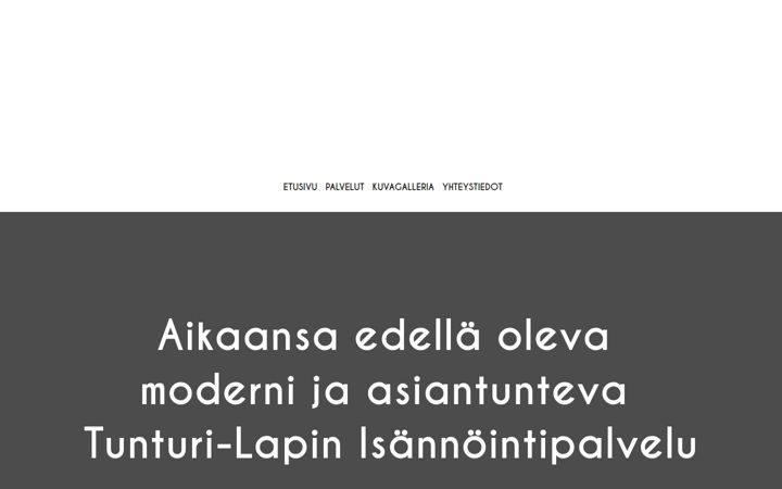 Captura de ecrã de tunturilapinisannointipalvelu.fi