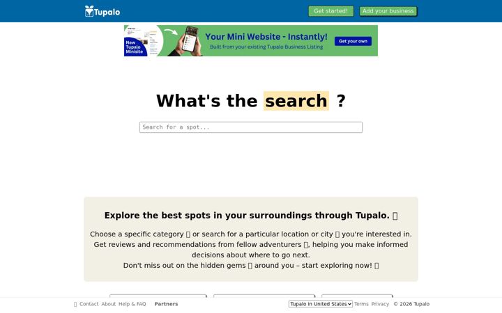 Screenshot of tupalo.co