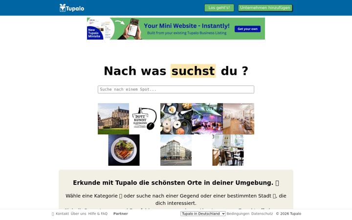 Screenshot of tupalo.de