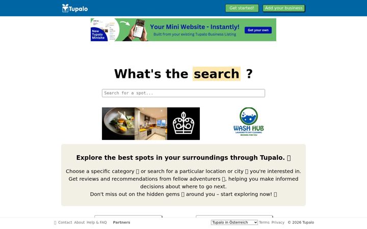 Screenshot of tupalo.net