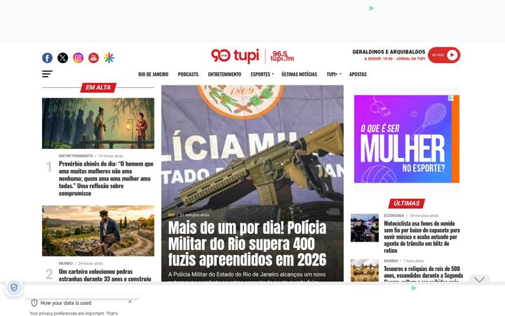Captura de ecrã de tupi.fm