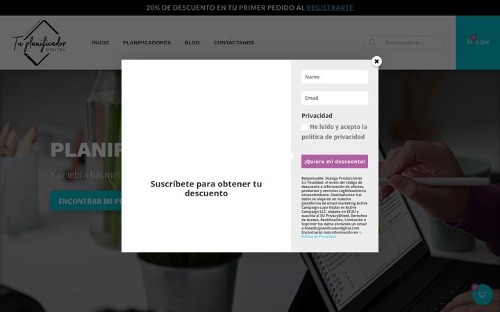 Ekrano kopija tuplanificadordigital.com