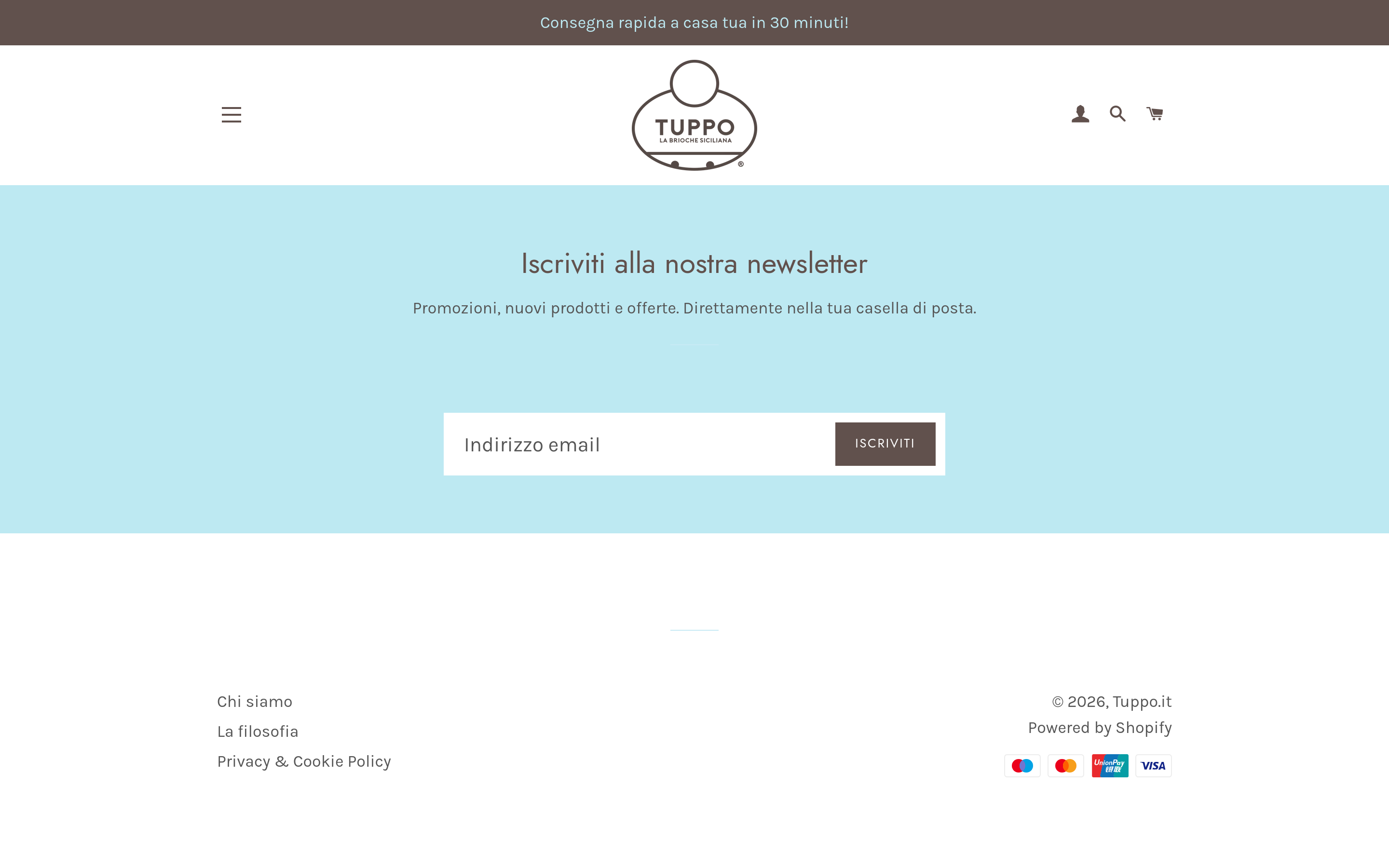 Screenshot of Tuppo.it