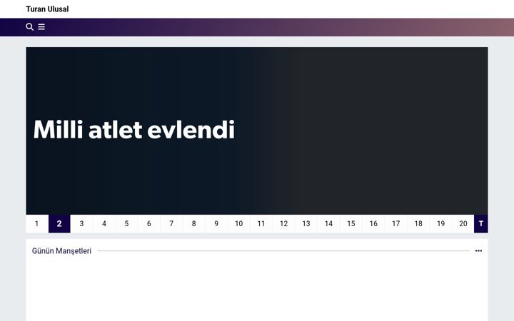 Screenshot of turanulusal.com