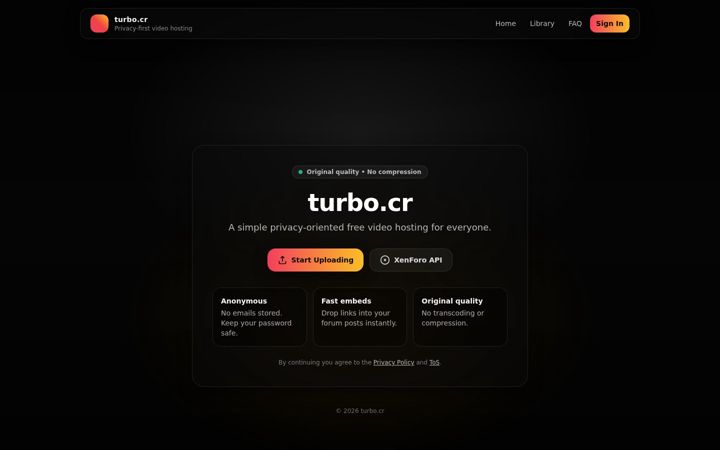 Screenshot of turbo.cr