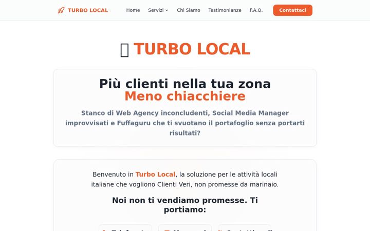 Skærmbillede af turbolocal.it