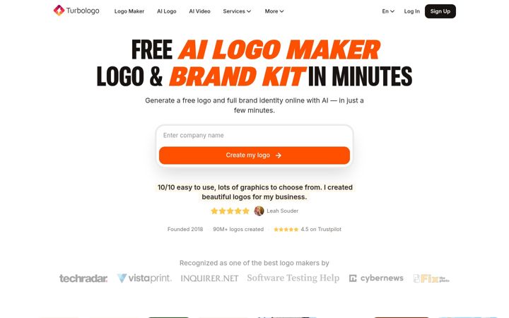 Screenshot of turbologo.com