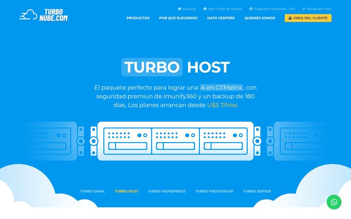 Екранна снимка на turbonube.com