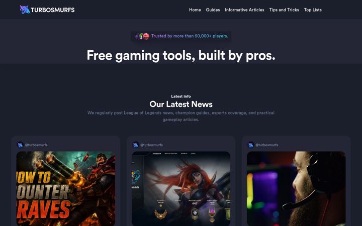 Screenshot of turbosmurfs.gg