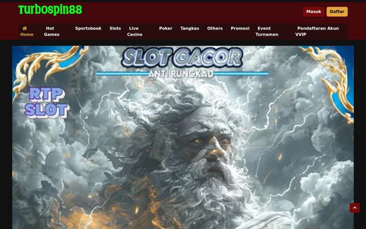Screenshot van turbospin88.net