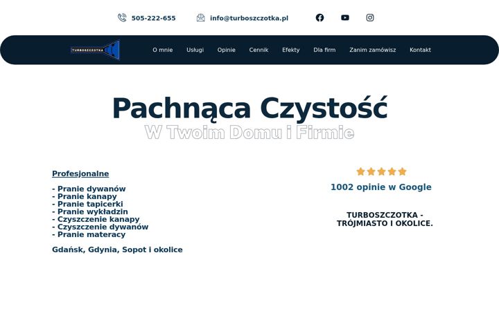Ekraanipilt saidist turboszczotka.pl