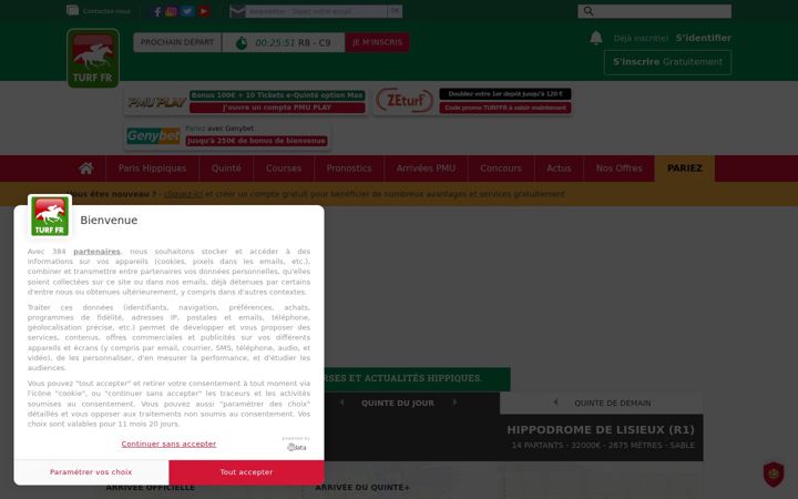 Screenshot ta' turf-fr.com