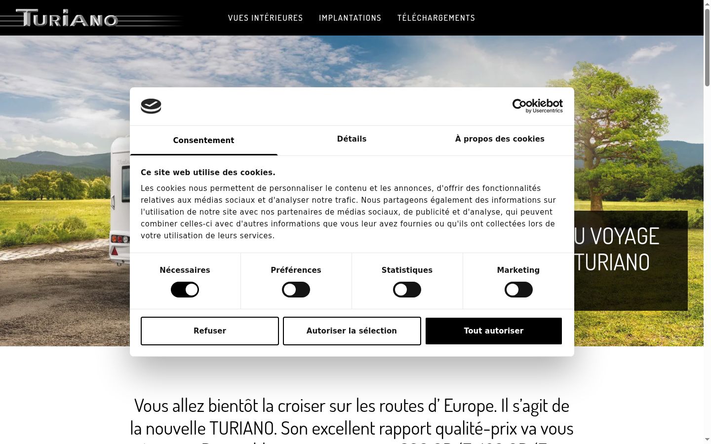Sutikimo reklamjuostės, rodytos prieš bet kokią sąveiką, ekrano kopija