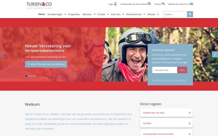Screenshot of turien.nl