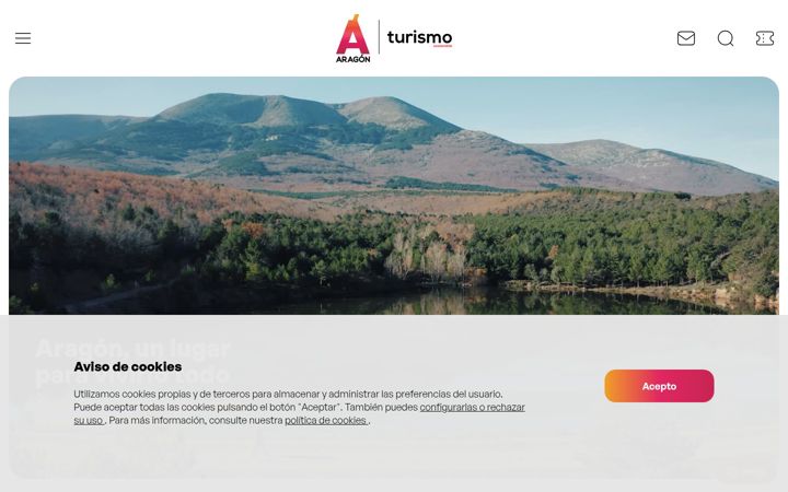 Screenshot of turismodearagon.com