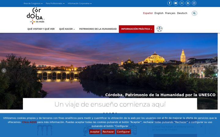 Screenshot του turismodecordoba.org