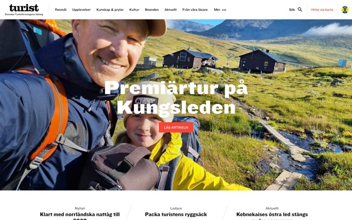 Screenshot of turist.se