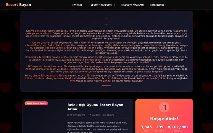 Screenshot of turkiyescort.xyz