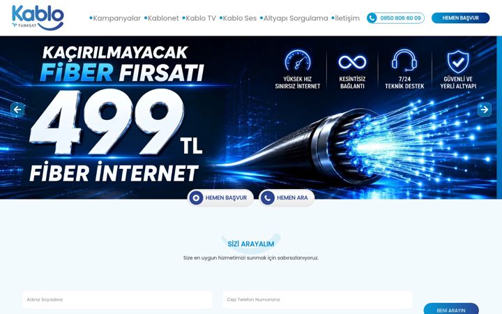 Screenshot of turksatkablo.net