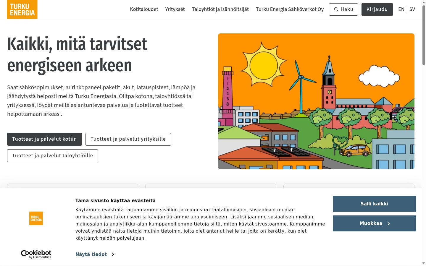 Snímek obrazovky baneru souhlasu zobrazeného před jakoukoli interakcí
