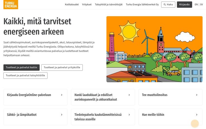 Screenshot of turkuenergia.fi