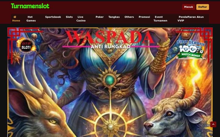 Screenshot of turnamenslot.net