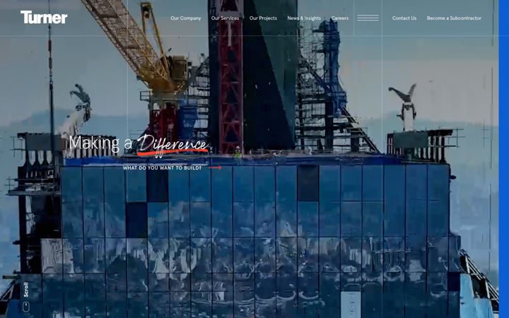 Screenshot of turnerconstruction.com