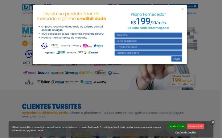 Screenshot of tursites.com.br