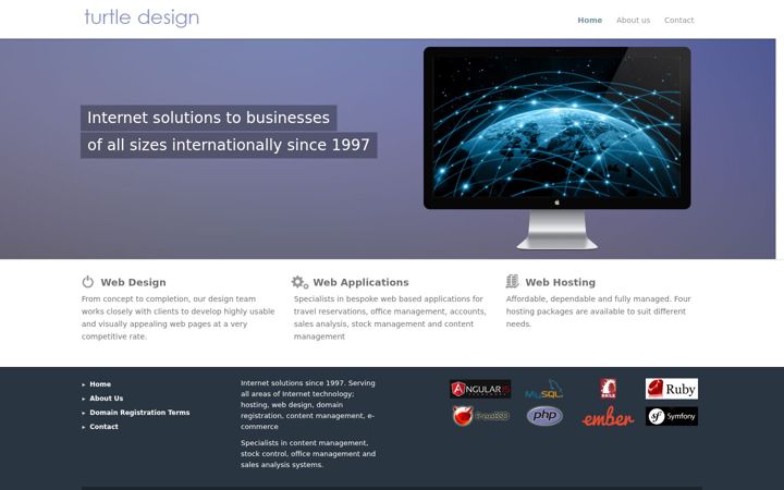Screenshot of turtledesign.com