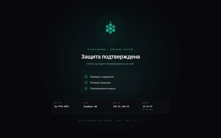 Screenshot of turtleguard.cloud