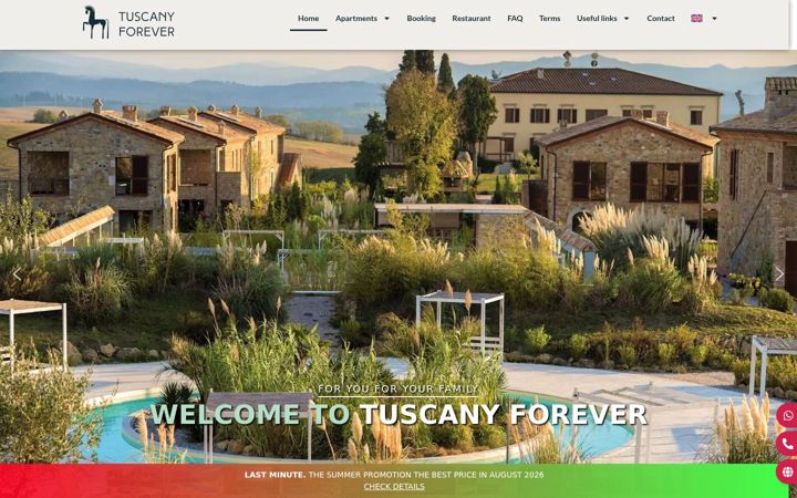 Screenshot του tuscanyforever.it