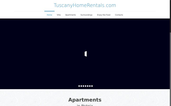 Screenshot of tuscanyhomerentals.com