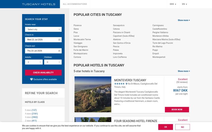 Screenshot of tuscanyitalyhotels.com