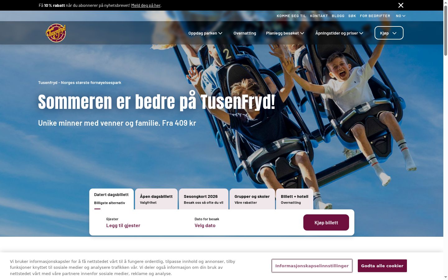 Ekrānuzņēmums ar piekrišanas baneri, kas tika rādīts pirms jebkādas mijiedarbības