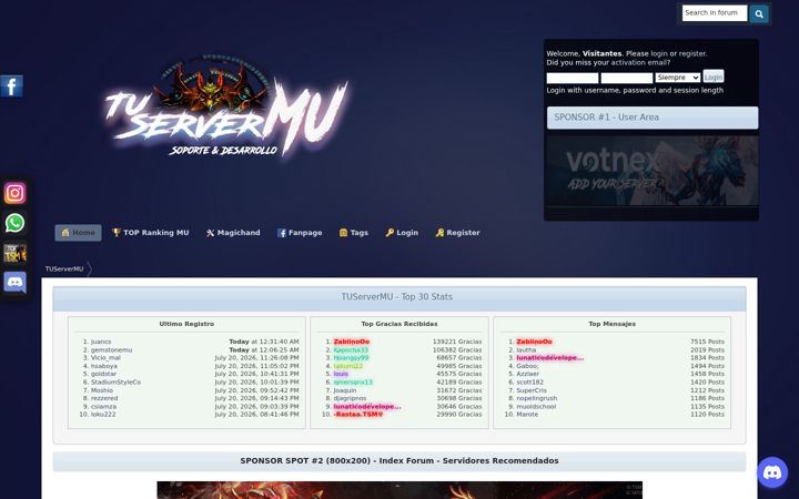 Screenshot of tuservermu.com.ve