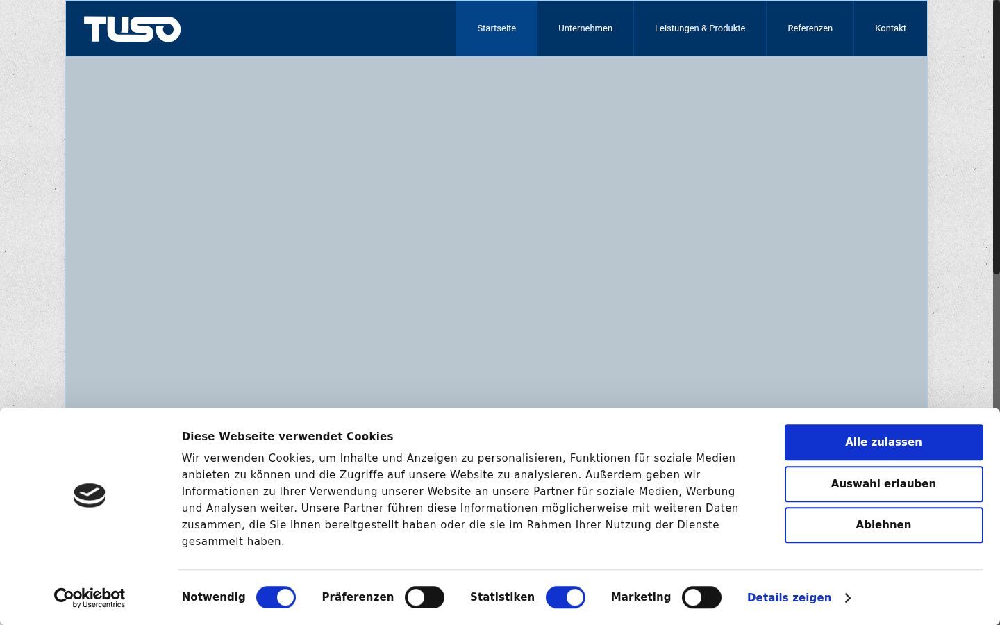 Screenshot tal-banner tal-kunsens muri qabel kwalunkwe interazzjoni