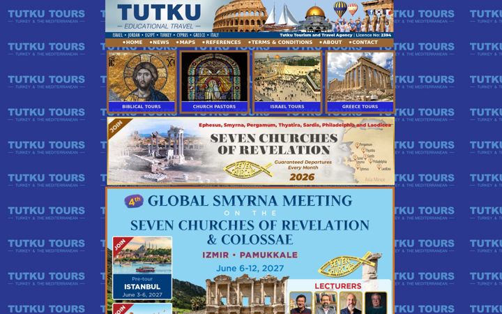 Screenshot of tutkutours.com