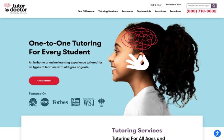 Screenshot of tutordoctor.com