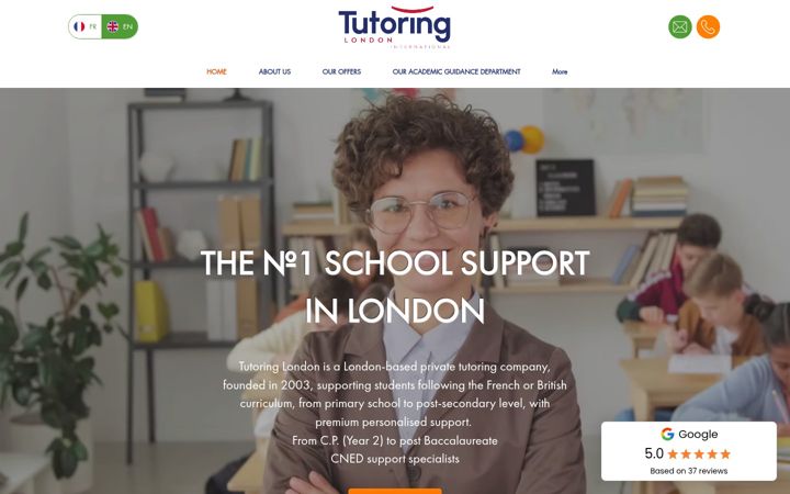 Képernyőkép: tutoringlondon.co.uk