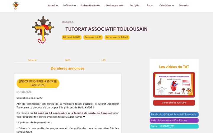 Screenshot of tutoweb.org