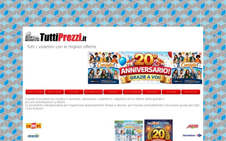 Screenshot of tuttiprezzi.it