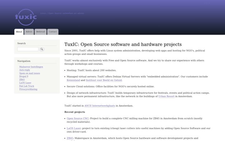 Screenshot of tuxic.nl