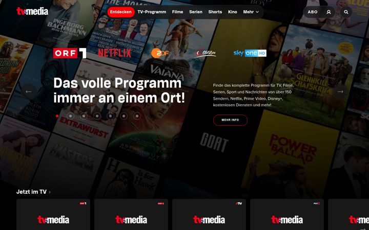 Screenshot von tv-media.at
