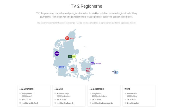 Screenshot of tv2regionerne.dk