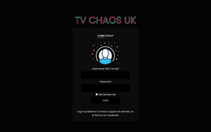 Screenshot of tvchaosuk.com