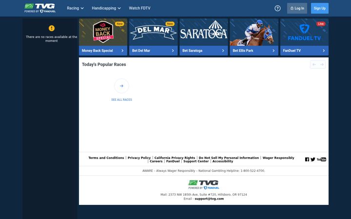 Screenshot di tvg.com