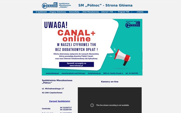 Screenshot of tvksmp.pl